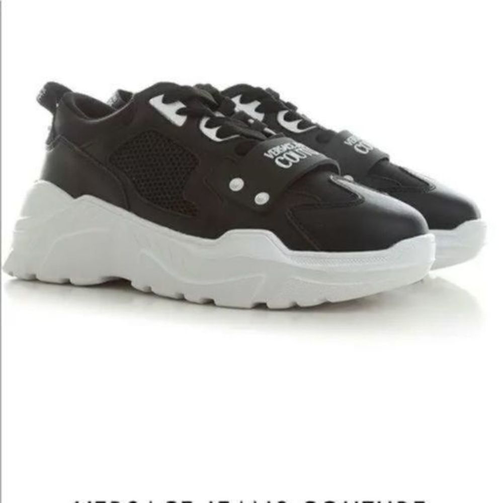 New Versace Jeans Couture chunky Lace-up Sneakers size 10.5 - Picture 2 of 6